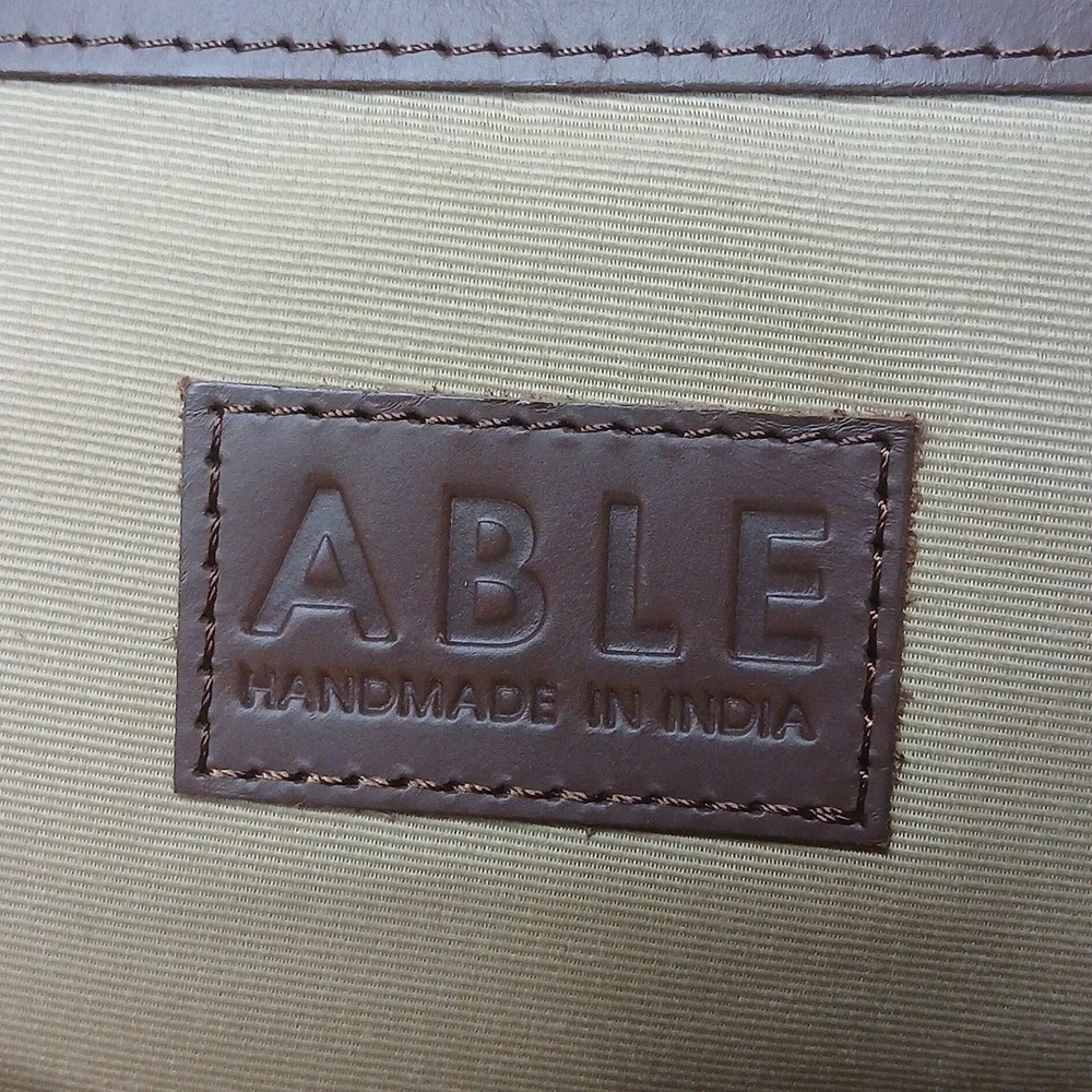 Able Alem Brown Leather‎ Backpack